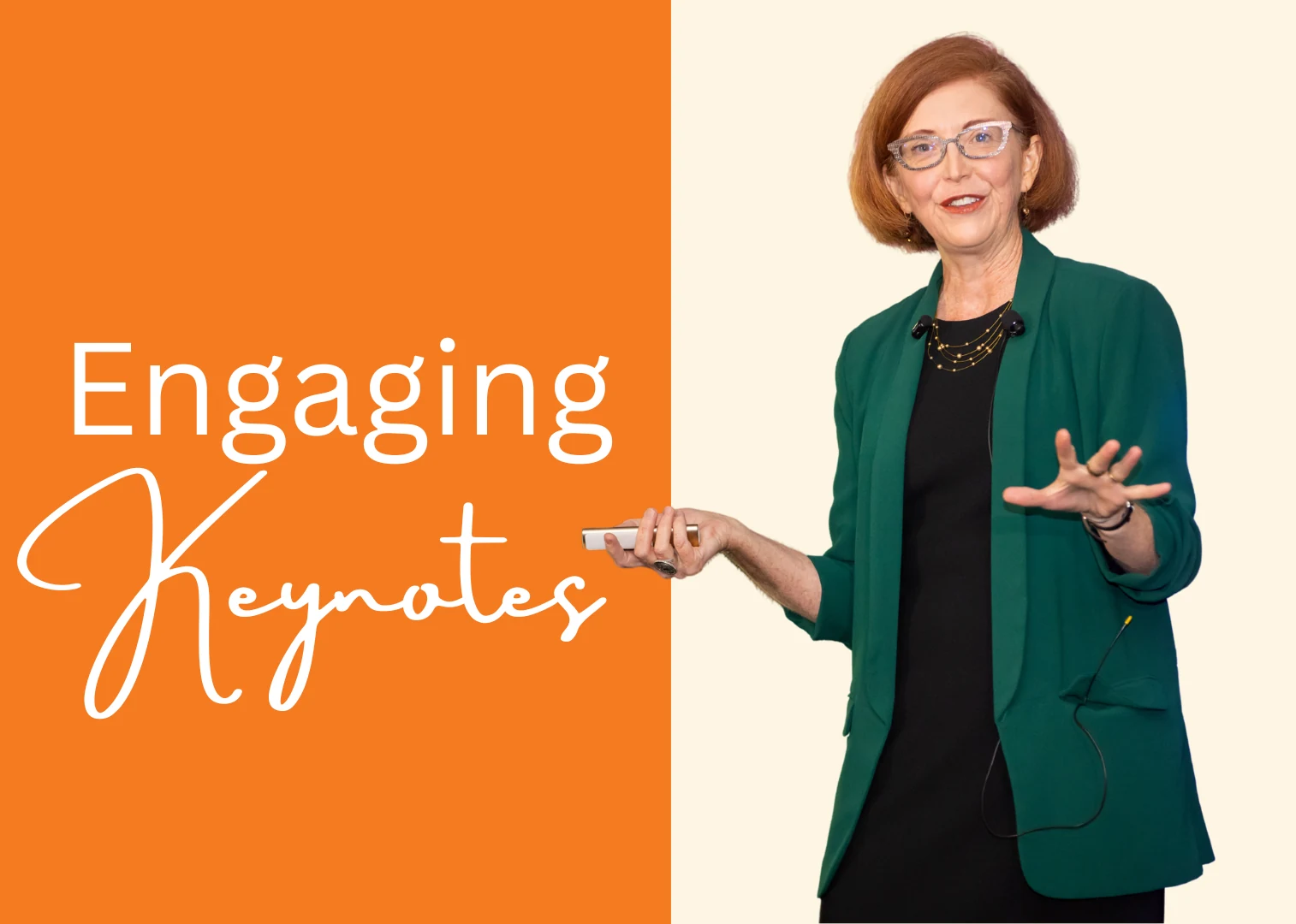 Tina Schust Robinson delivering an engaging keynote — Engaging Keynotes